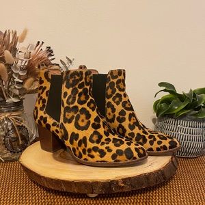 Madewell Leopard Print Chelsea Boots